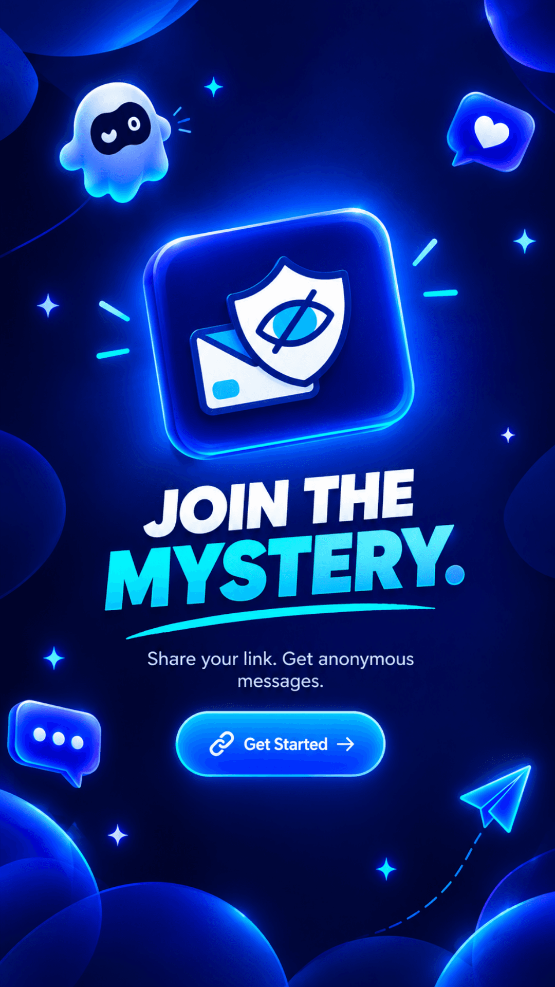 Mystery Messages App Screen
